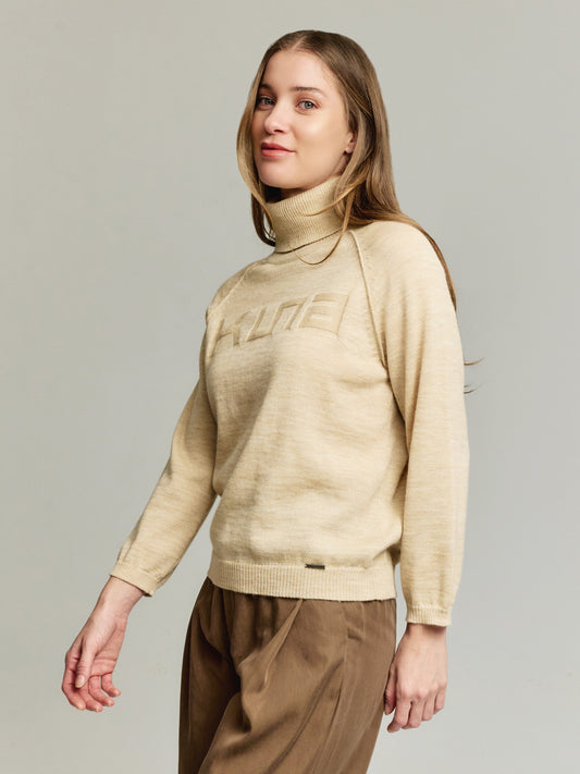 Suéter Yeah De Baby Alpaca Color Beige