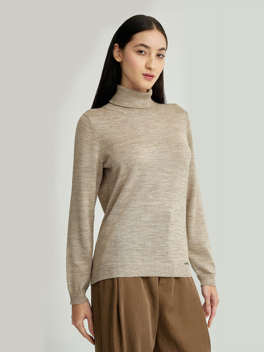Suéter Ysola De Baby Alpaca Color Beige