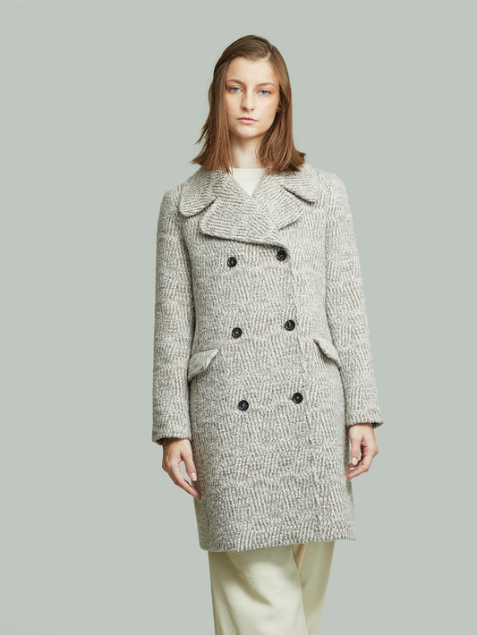 Abrigo Yovana De Baby Alpaca Color Beige
