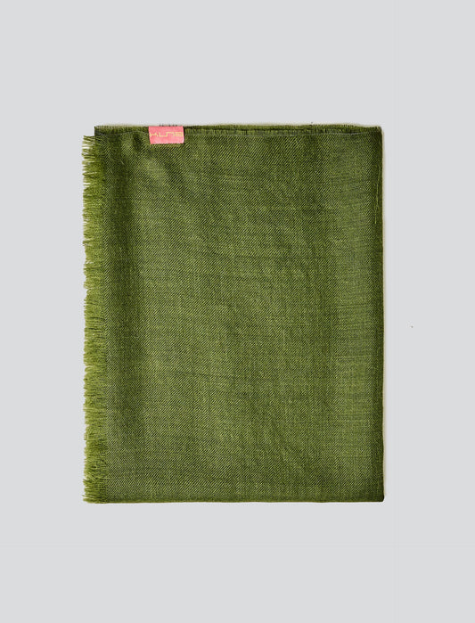 Estola Amareto De Baby Alpaca Color Verde