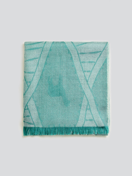 Estola Yuca De Baby Alpaca Color Verde