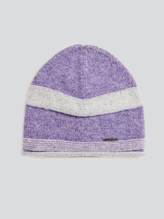 Gorro Ydris De Baby Alpaca Color Morado