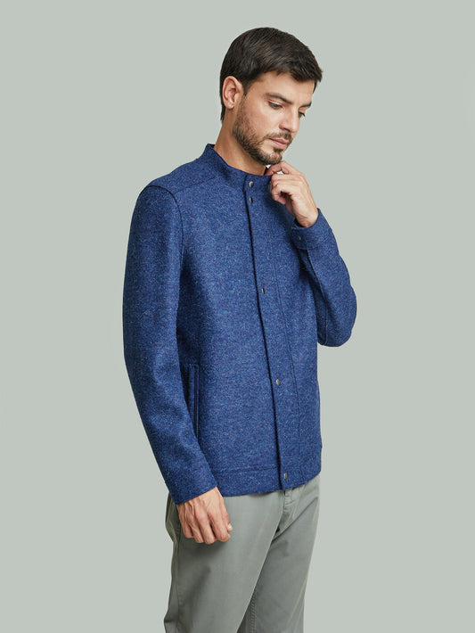 Casaca Ysmael De Alpaca Color Azul