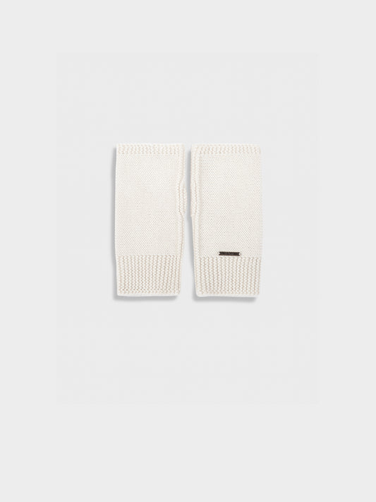 Guantes Zafiro De Baby Alpaca Color Blanco