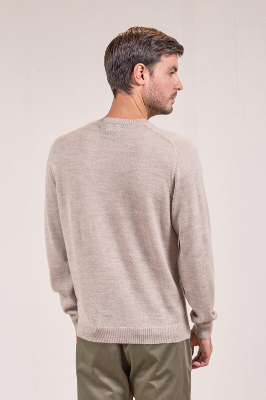 SUÉTER ALASKA DE BABY ALPACA COLOR POLVO