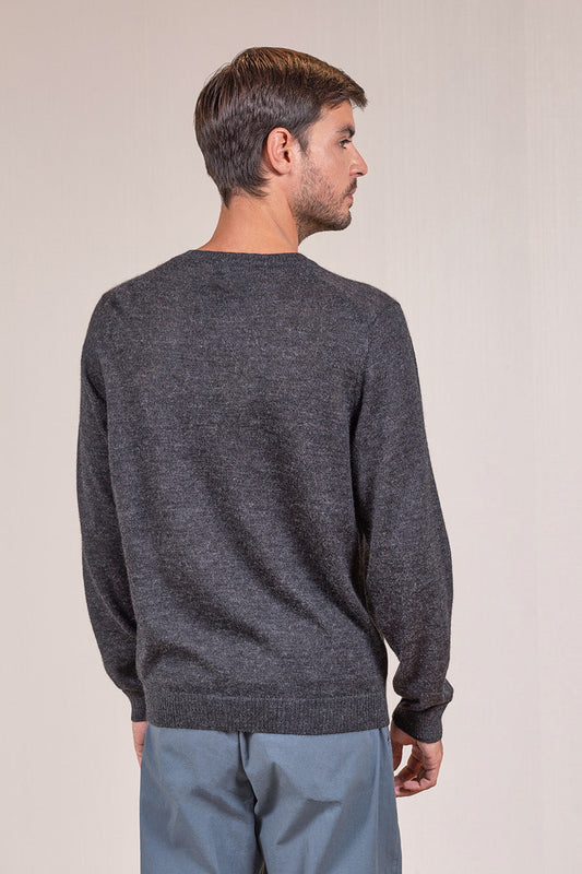 SUÉTER ALASKA DE BABY ALPACA COLOR ANTHRACITE