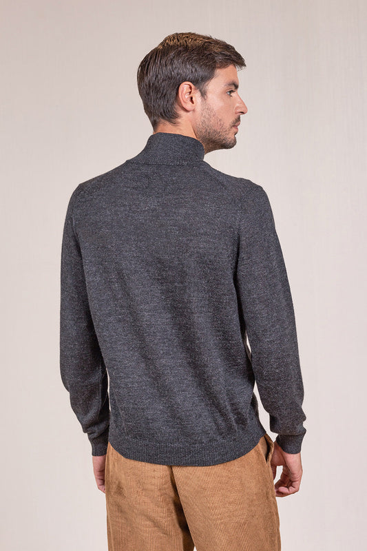 SUÉTER ALBERT DE BABY ALPACA COLOR ANTHRACITE