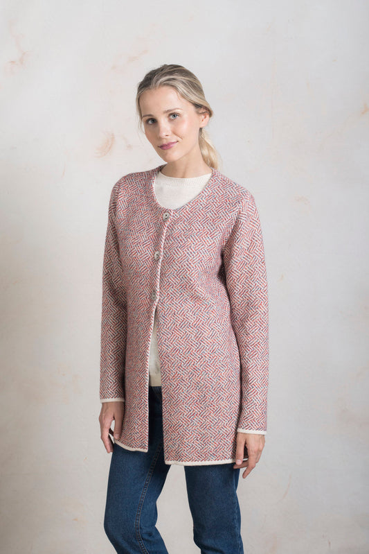 Cárdigan Requiem De Baby Alpaca Color Ecru