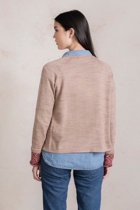 Cárdigan Rumicancha De Baby Alpaca Color Almond