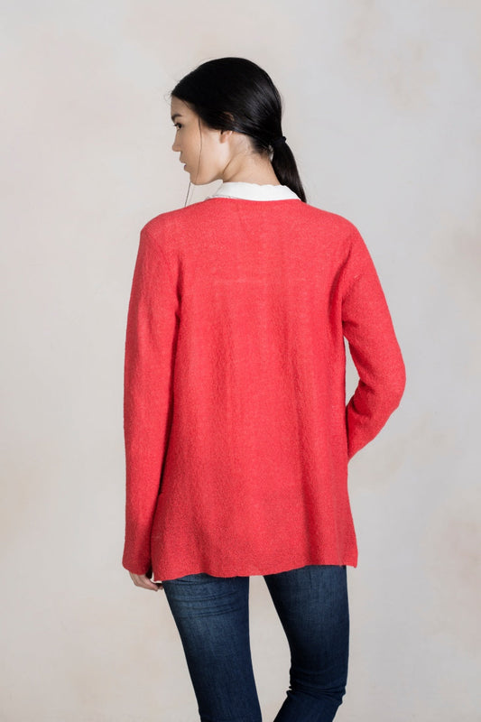 Cárdigan Revolve De Baby Alpaca Color Picadilly