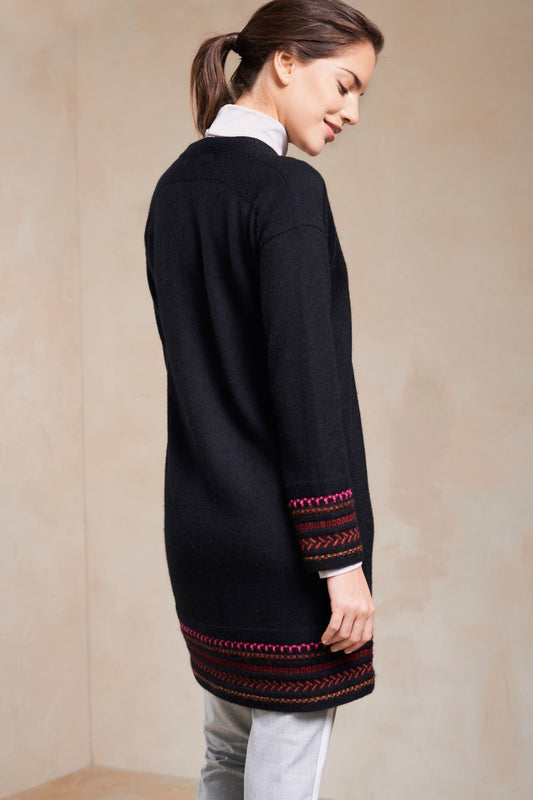 Cárdigan Sabancaya De Baby Alpaca Color Black