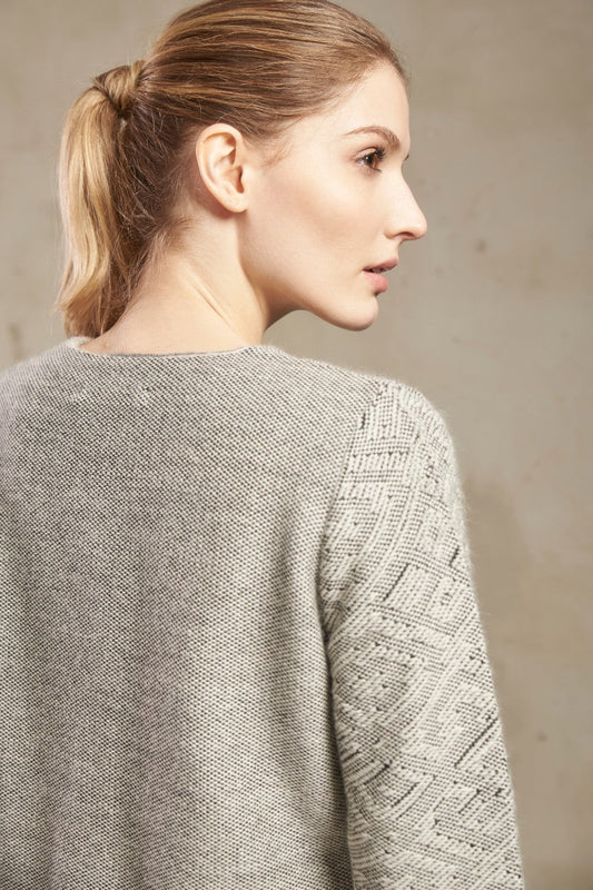 Cárdigan Sachaca De Baby Alpaca Color Tapioca