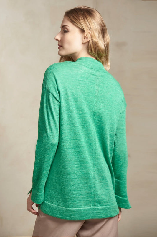 Cárdigan Santorini De Baby Alpaca Color Menta