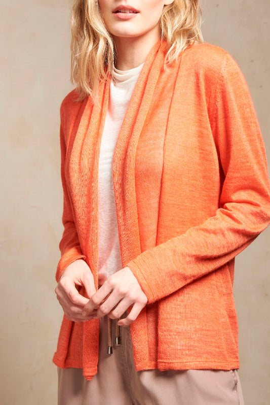 Cárdigan Saipan De Baby Alpaca Color Melon