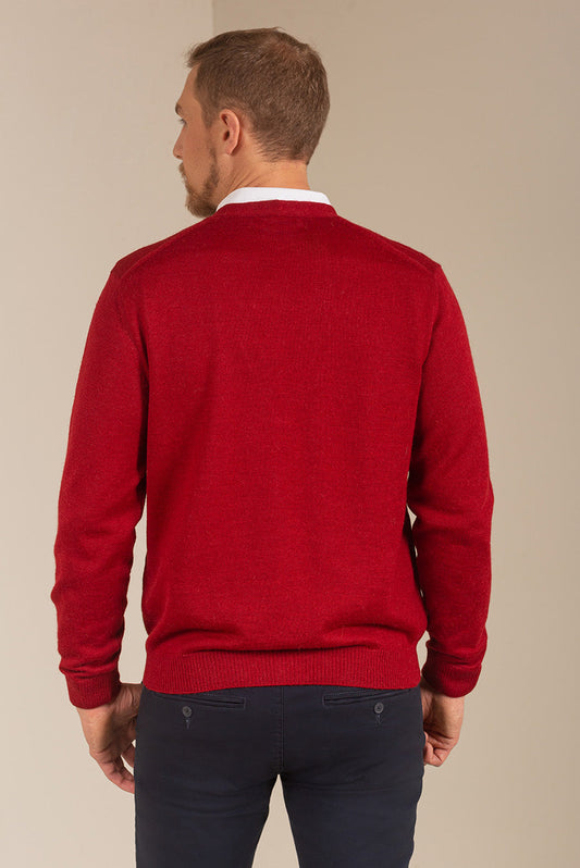 CÁRDIGAN ANTONY DE BABY ALPACA COLOR VERMOUTH