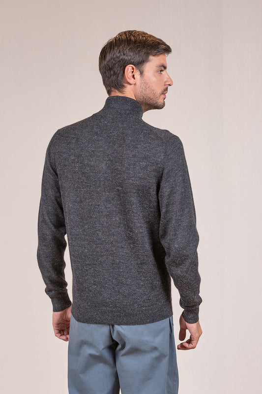 CÁRDIGAN ANDREAS DE BABY ALPACA COLOR ANTHRACITE