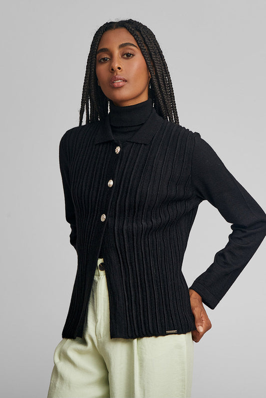Wish Baby Alpaca Cardigan Color Black