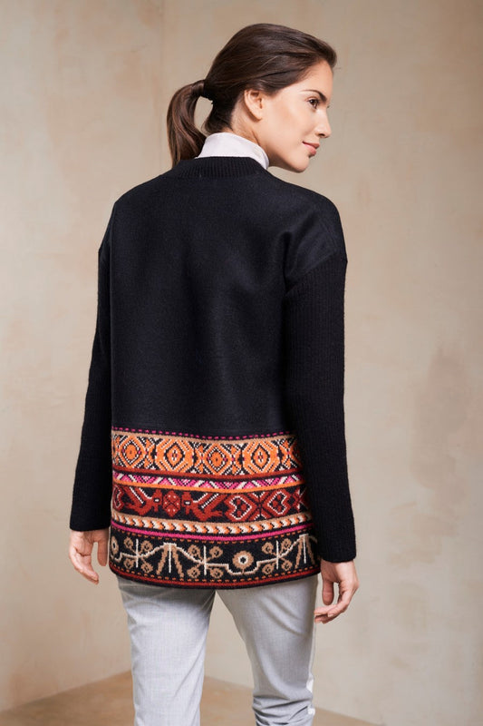 Cárdigan Selogene De Baby Alpaca Color Black