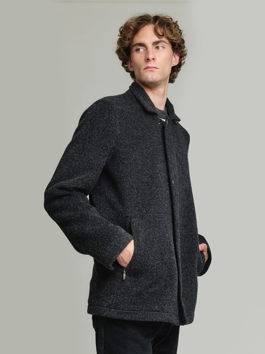 Saco Yzar De Lana & Alpaca Color Negro
