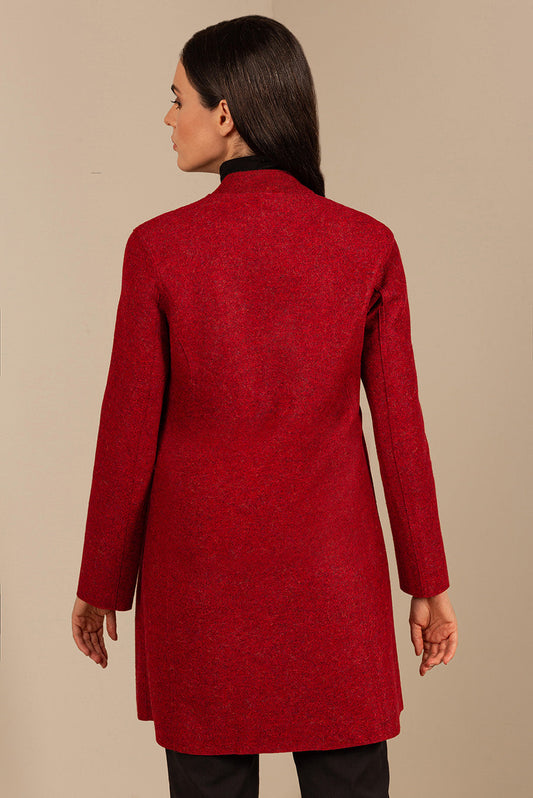 Abrigo Ibis De Alpaca & Lana Color Redpepper