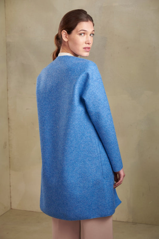 Abrigo Overall De Alpaca & Lana Color Delfos