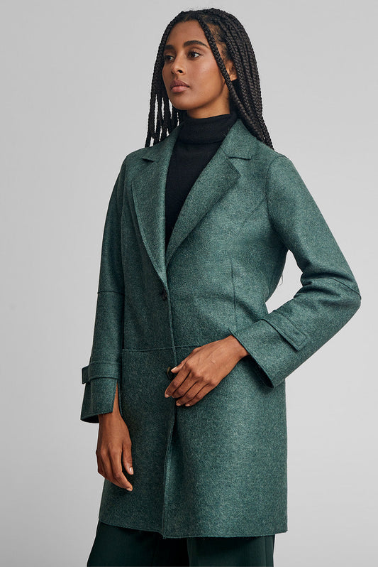 Forest Color Alpaca Waranga Coat