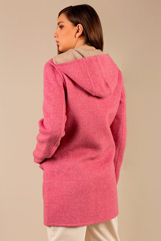 Abrigo Anastasia De Baby Alpaca & Lana Color Damask & Arena