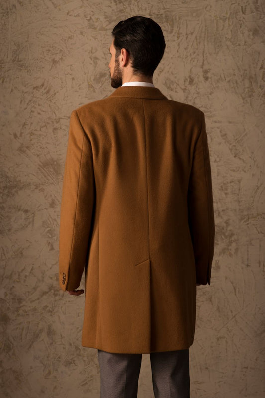 Abrigo Boris De Vicuña Color Camel