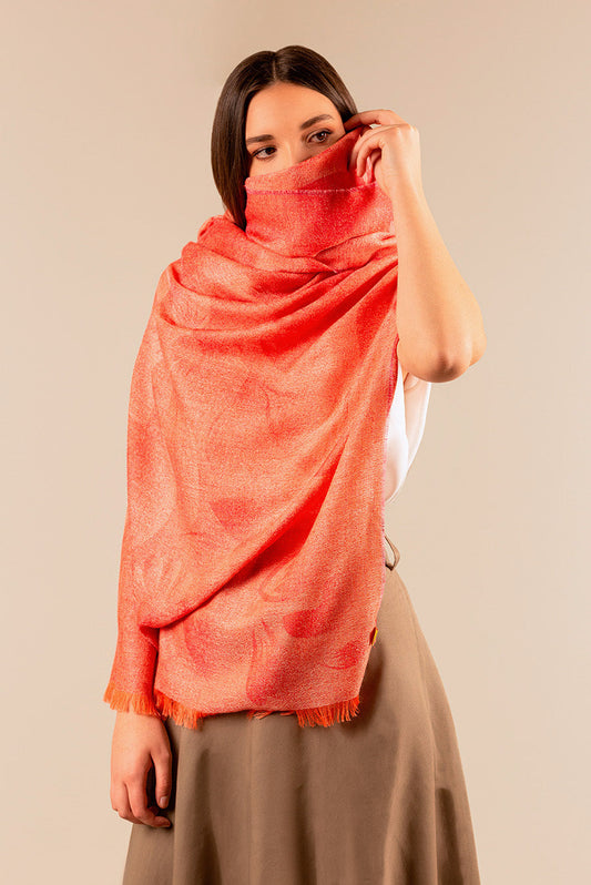 Estola Update De Baby Alpaca Color Fucsia