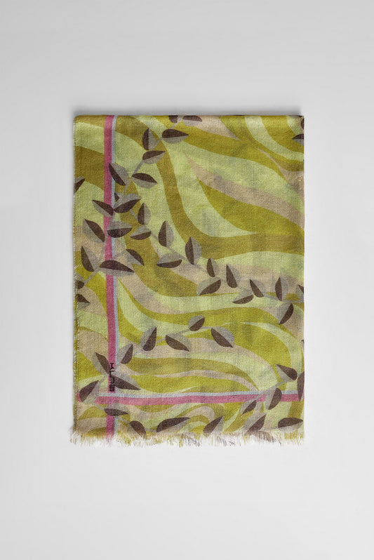 Estola Winelight De Baby Alpaca Color Amarillo