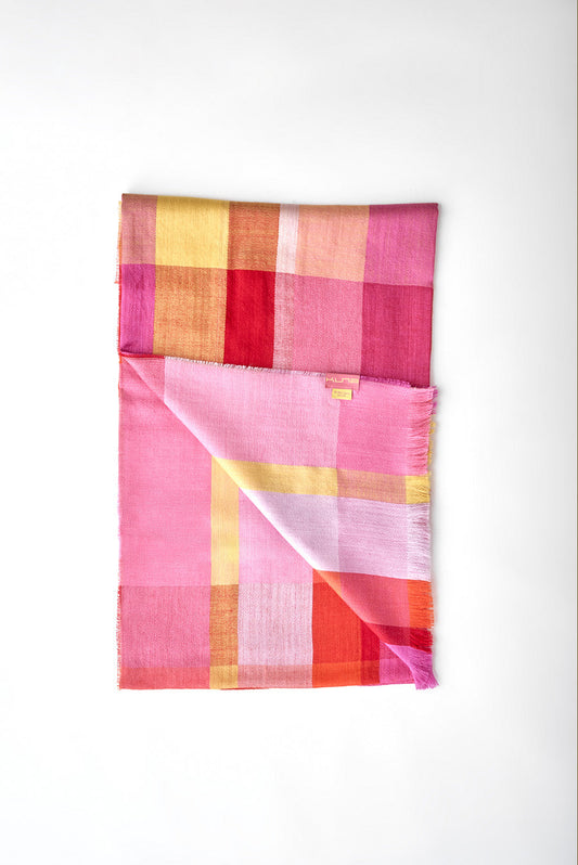 Estola Wilaya De Baby Alpaca Color Fucsia