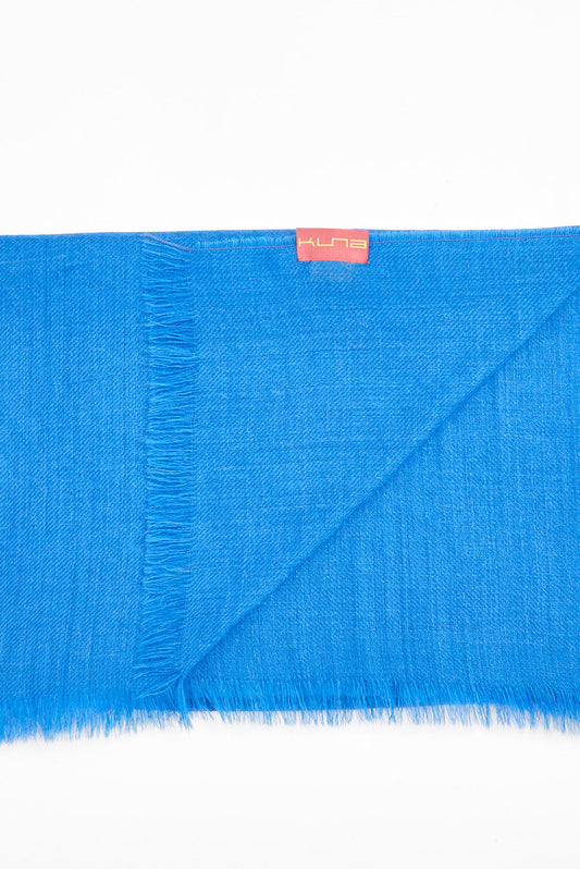 Estola Amareto De Baby Alpaca Color Azul