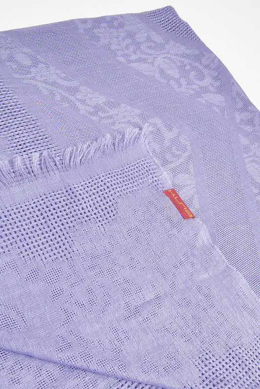 Estola Varsallo De Baby Alpaca Color Lila