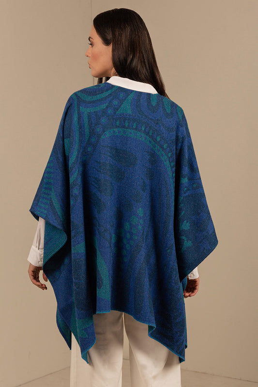 Capa Usher De Baby Alpaca Color Azul
