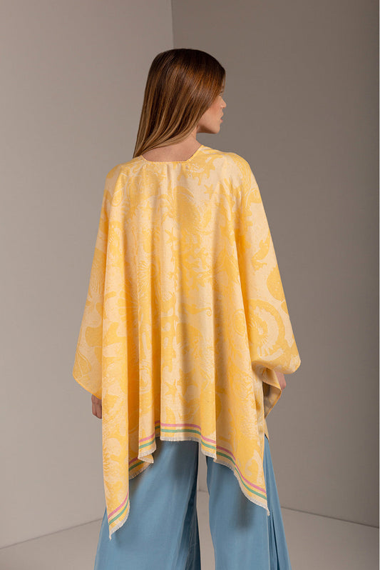 Capa Uv De Baby Alpaca Color Amarillo Claro