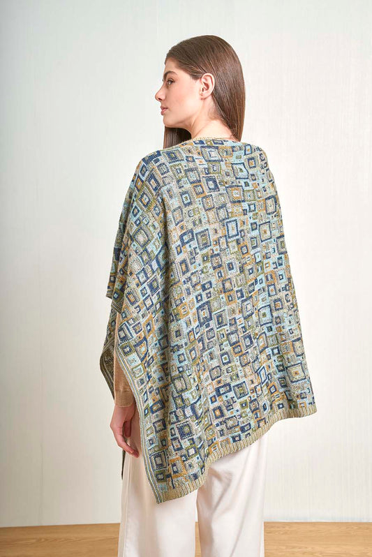Poncho Vivaldi De Baby Alpaca Color Avocado