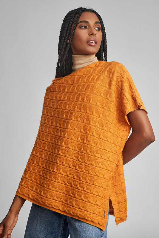 Poncho Willow De Baby Alpaca Color Ara