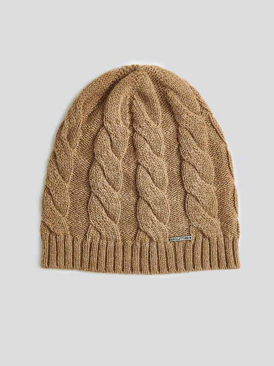 Gorro Yarela De Baby Alpaca Color Camel