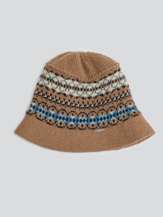 Gorro Yoke Bucket De Baby Alpaca Color Camel