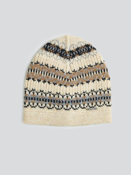 Gorro Yoke Hat De Baby Alpaca Color Beige