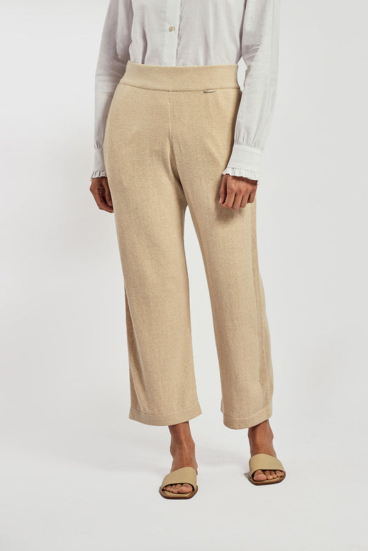 Pantalón Voyage De Lino & Algodón Color Desert