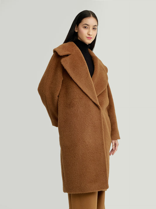 Abrigo Yssa De Suri Alpaca Color Camel