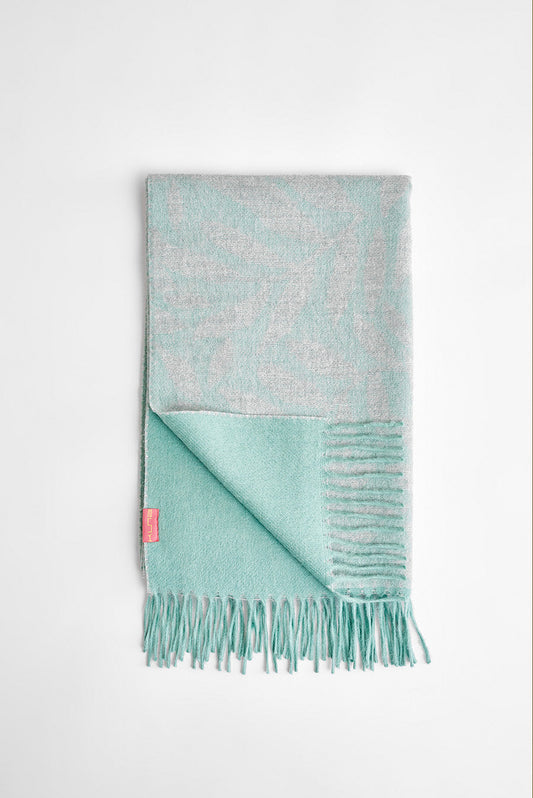 Estola Weinko De Baby Alpaca Color Verde Agua