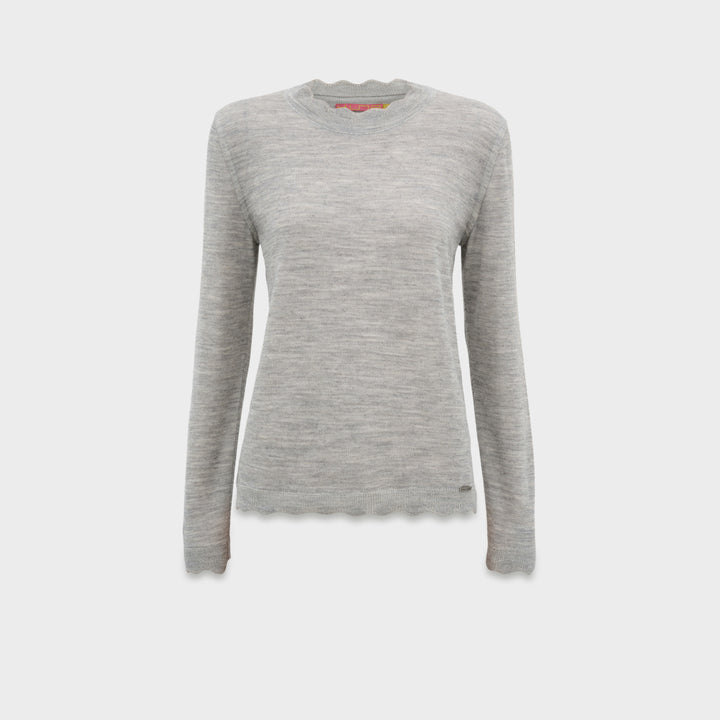 Suéter Cindy De Baby Alpaca Color Gris