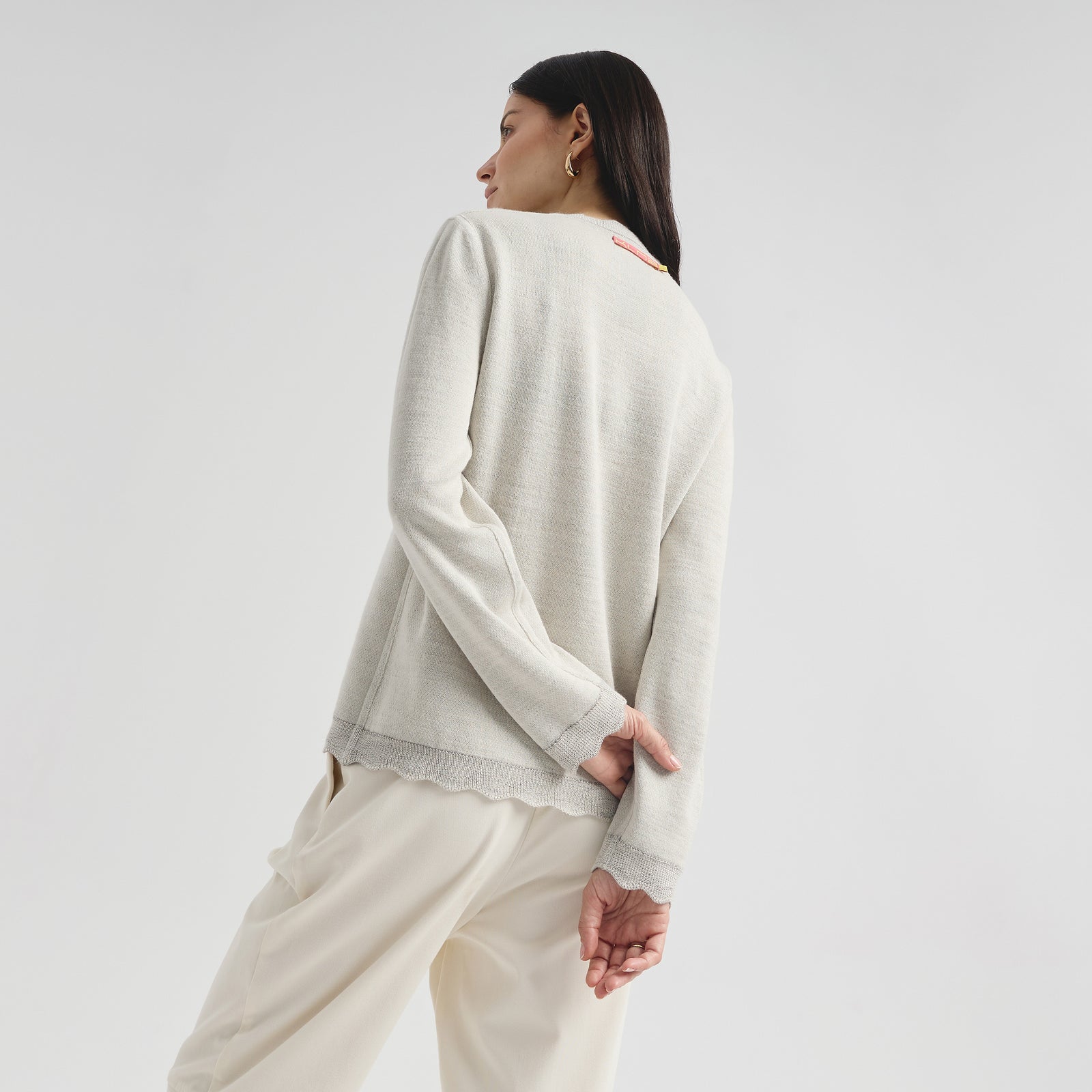Suéter Cindy De Baby Alpaca Color Gris