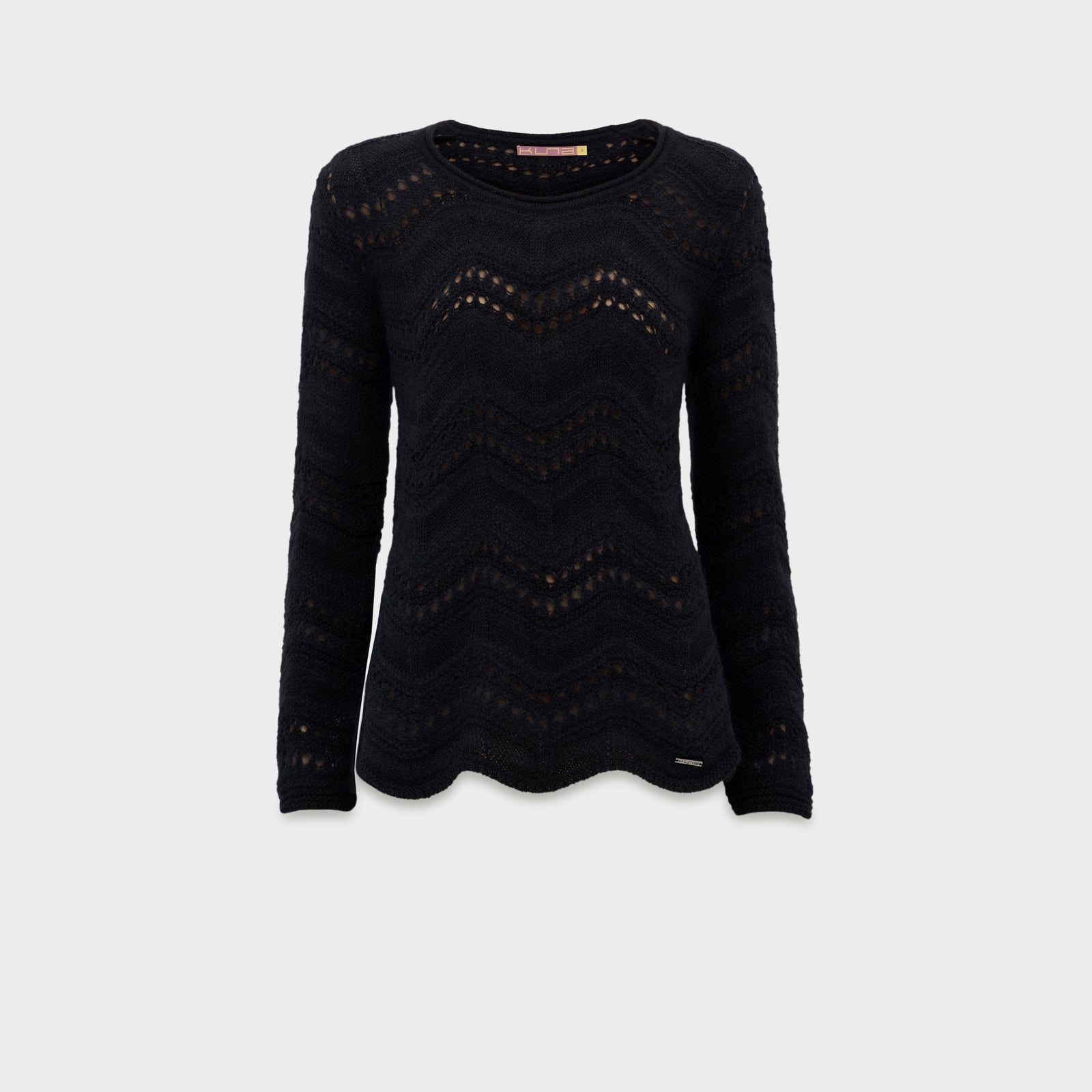 Suéter Cristal De Baby Alpaca Color Negro