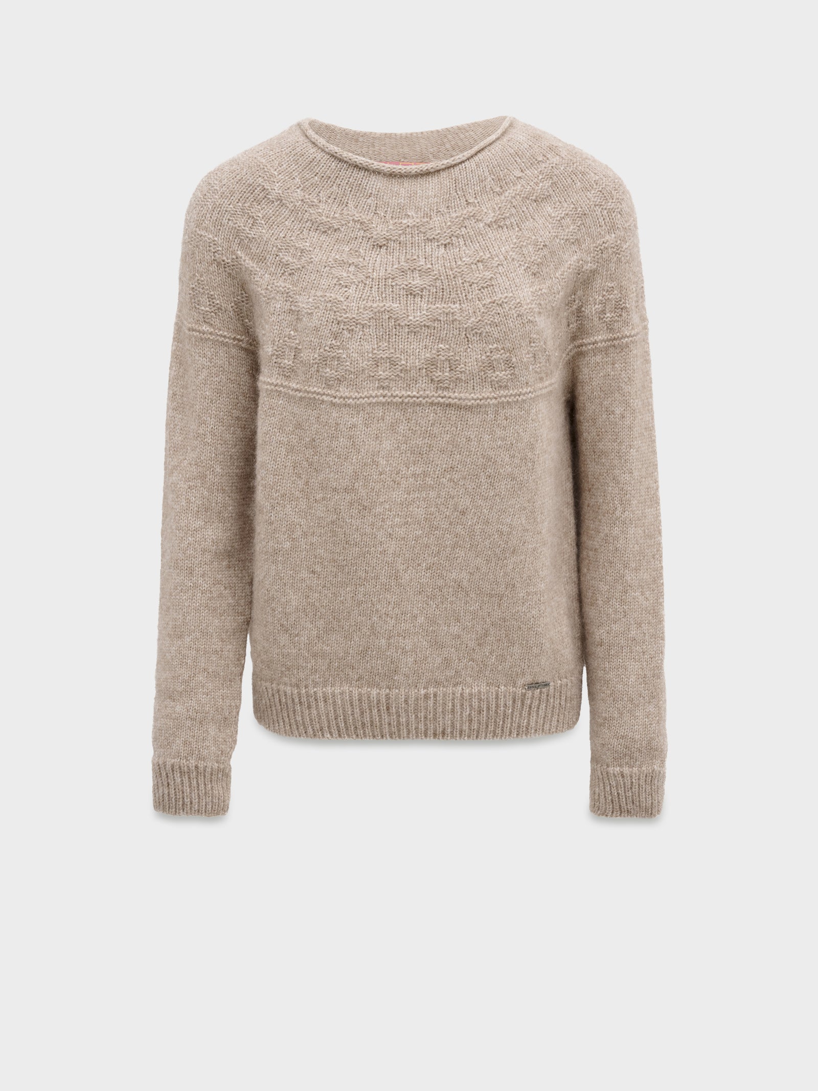 Christie Beige Cotton Sweater