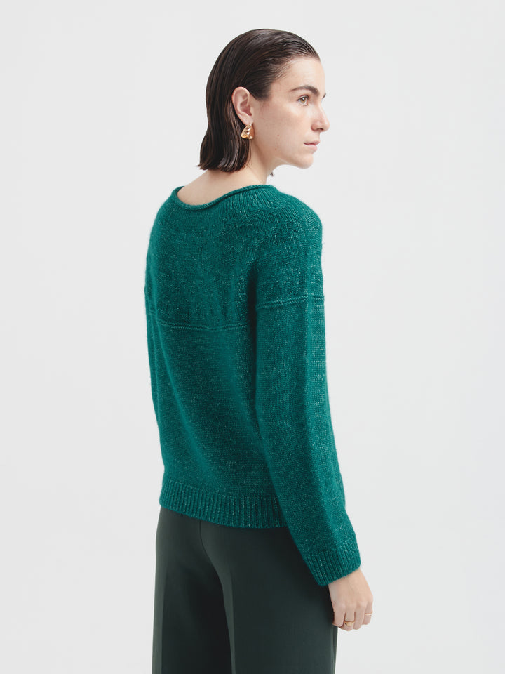 Cristie Green Cotton Sweater