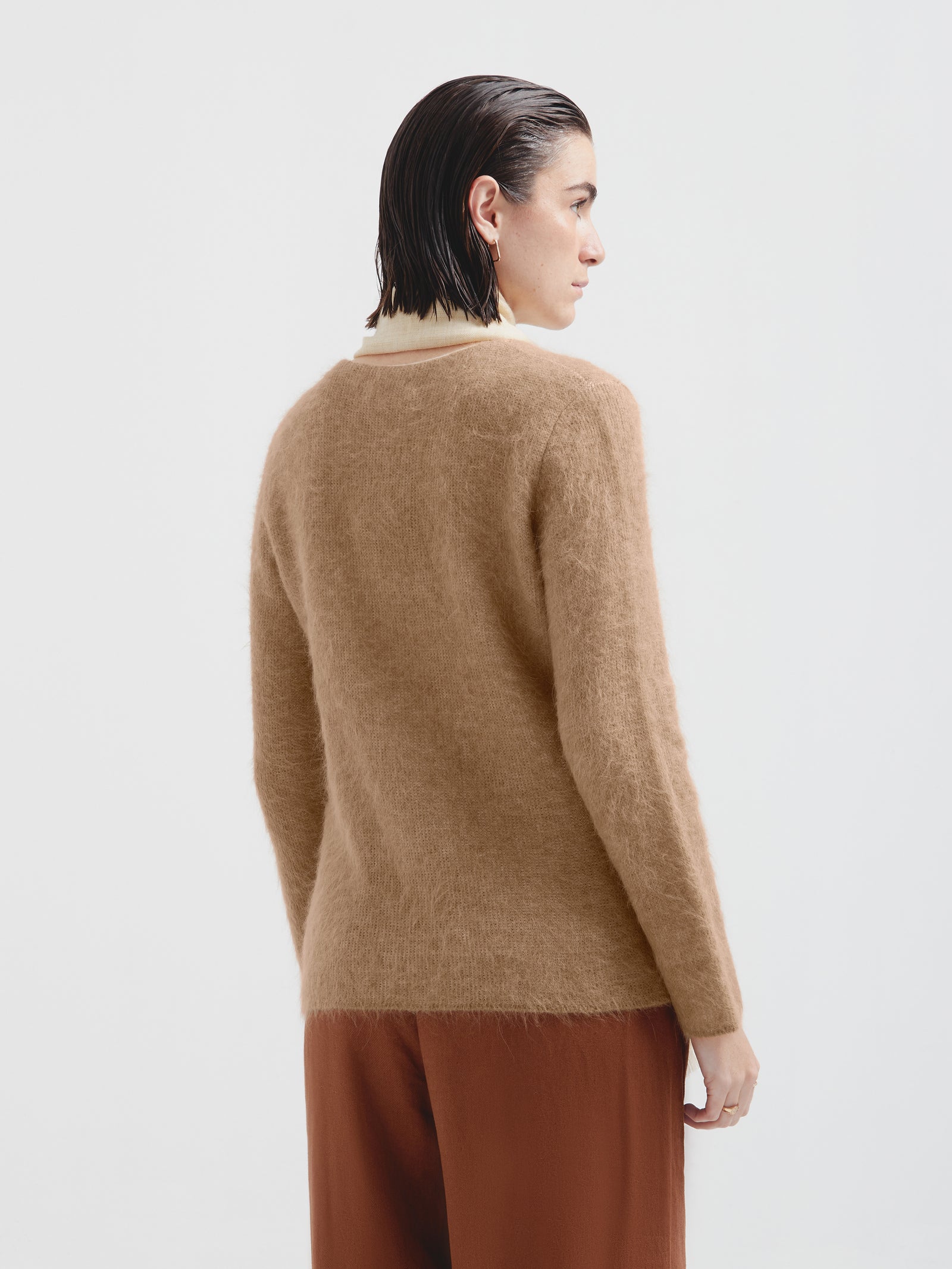 Cecilia Beige Cotton Cardigan