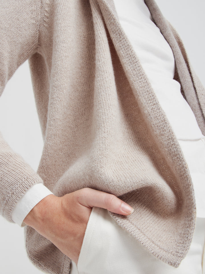 Coralie Baby Alpaca Cardigan in Beige